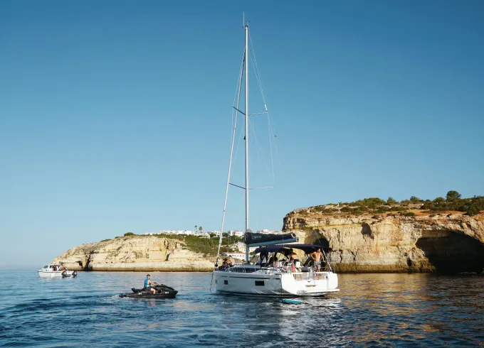 Full Day Luxury Sailing Yacht Charter on 39' Bavaria Sailboat in Portimão