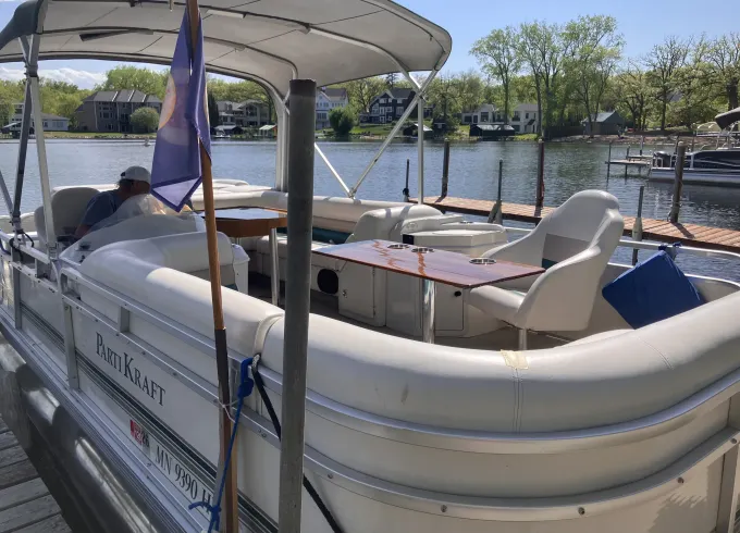 24’ captained Parti Kraft pontoon