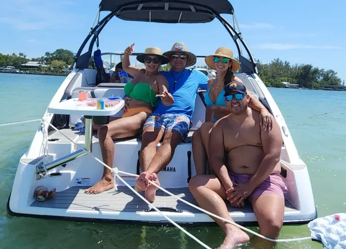 Charter this 2023 25ft Yamaha AR250 Jetboat in Anna Maria Island