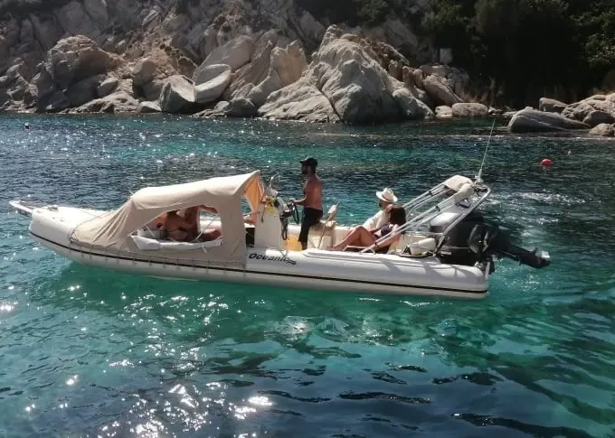 CHARTER THE 22FT OCEANIC MILLENIUM RIB at PORTO RAFTI GREECE