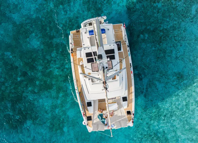 Unforgettable Day Charter - Bali 4.6 Sailing Catamaran in Bahamas for 10 Guests