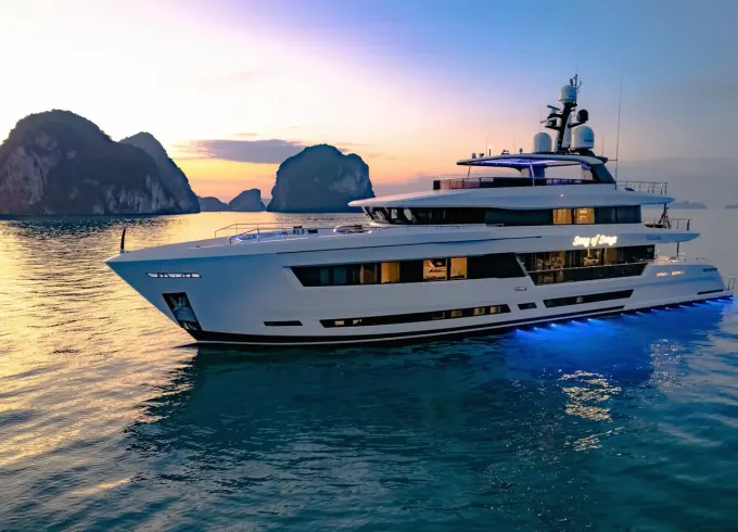 Asteria 142' Incredible Mega Luxury Yacht for Charter in Phucket