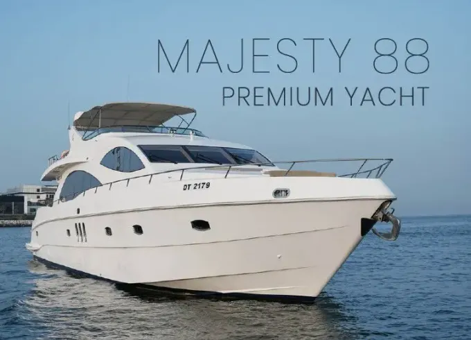 88ft Gulf Craft Luxury Yacht for 50 guests for rent in DUBAI