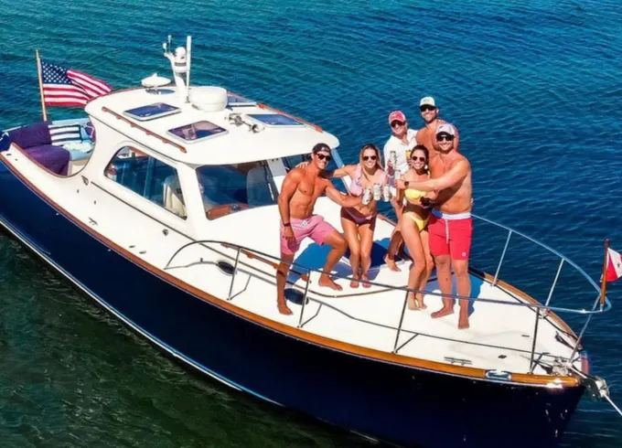 36' Hinckley Motor Yacht Around Chatham, MA