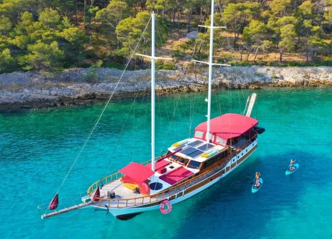 92' Croatia luxury Gulet private charter cruise from Split, Dubrovnik or Šibenik