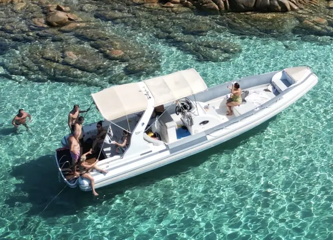 32' Maxi RIB Tour & Snorkeling - Spargi, Budelli and Santa Maria Razzoli Islands