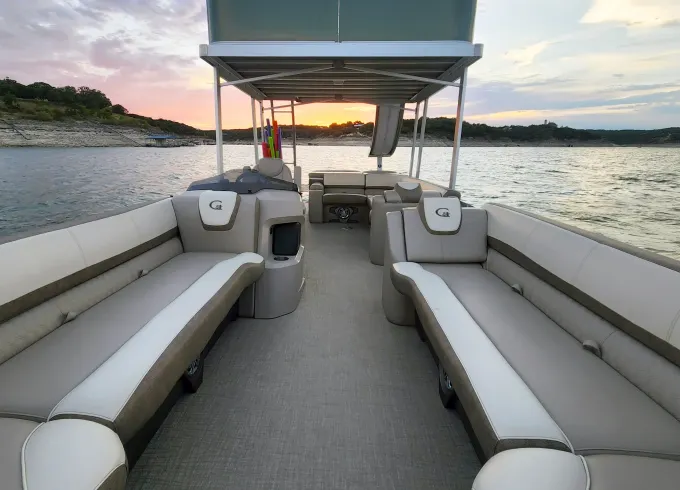 Double Decker Party Boat w/ Waterslide & Lily Pad Rental in Austin, Texas
