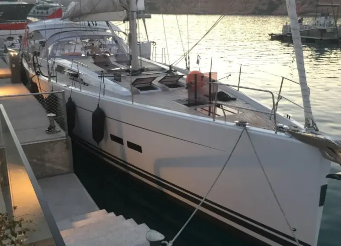 Hanse 575 Fast Cruiser with Williams Turbo Jet 100hp Tender