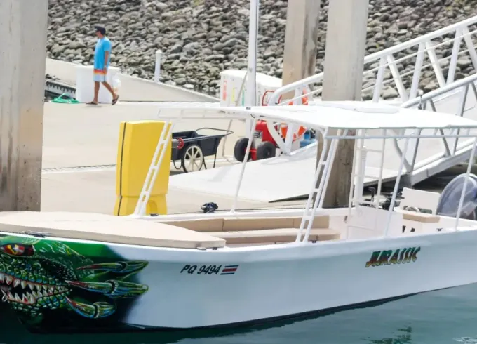 Power Cat Cruising in Quepos, Costa Rica
