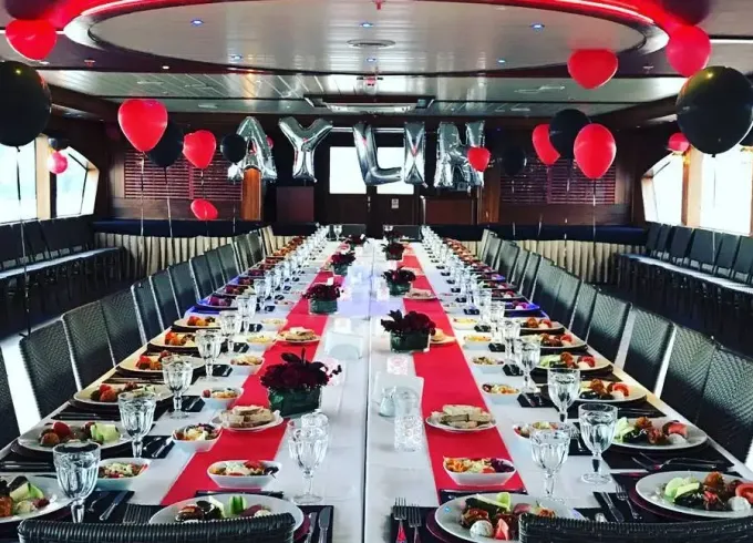 Mega Yacht Rental for Up to 200 People in İstanbul, Turkey