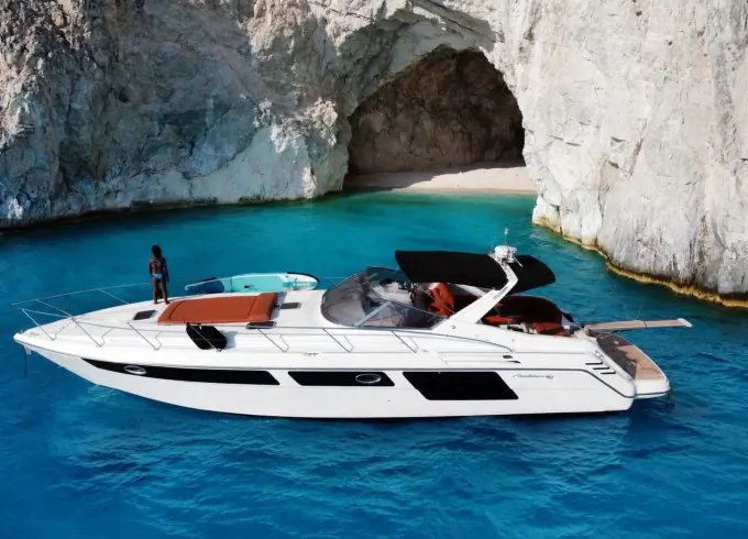 Cranchi Mediterranee 41ft Private Yacht Rental in Zakynthos, Greece