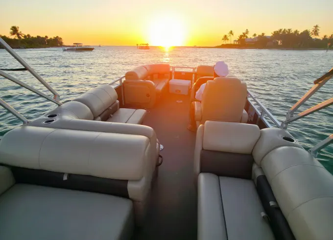 Private Naples/Marco Island Sunset & Dolphin Cruise – 22' Sun Tracker Pontoon
