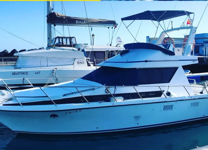 Charter a 35 ft Luxury Motor Yacht for 12 People in Las Galletas, Spain