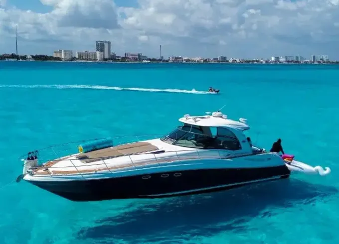Sundancer 52ft Private Yacht Charter in Cancún for up to 17 Guests