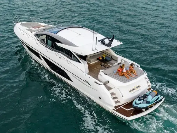 Enjoy our 74ft Sunseeker Motor Yacht in Miami