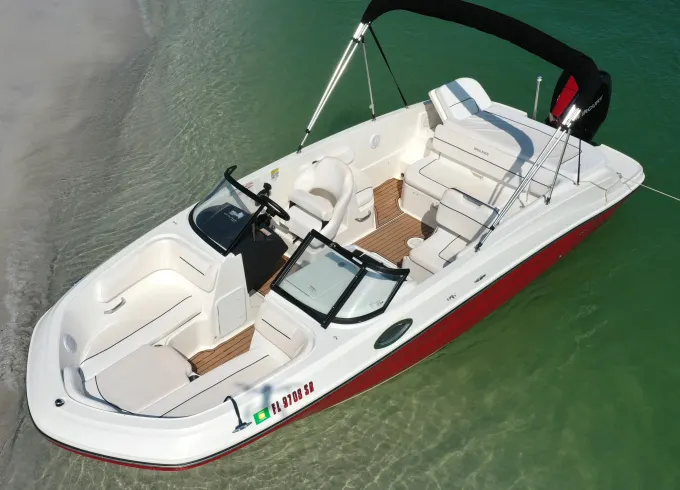 Beautiful Bayliner VR6 Deck Boat to Explore, Swim, Tube and more in AMI!
