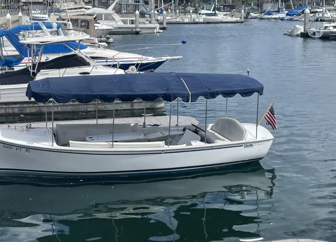 Duffy Electric Boat in Marina del Rey