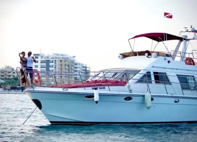 DEEP BLUE IS 45 ft Brichwood Motor Yacht Charter for 24 People in Larnaca,Cyprus