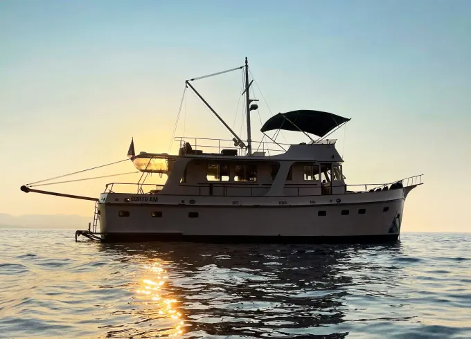 Private Charter of a historic Grand Banks 50 Yacht — Up to 24 people