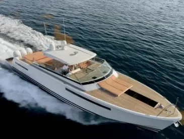 60ft Delta Luxury Yacht boarding in Antibes, Cannes, St Tropez or Monaco