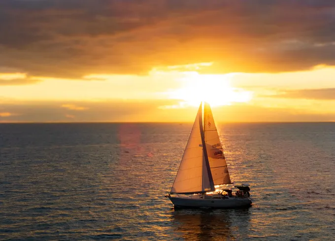 2hr Sunset Sail from the port of South Haven Mi. on a Catalina 36