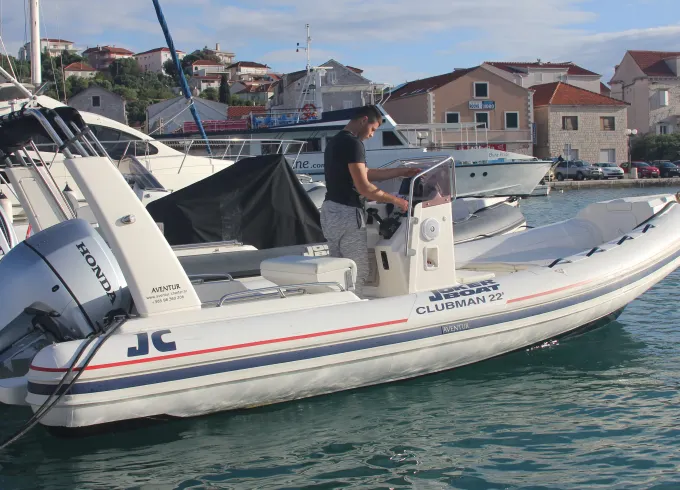 Beautiful Jokerboat Clubman 22 RIB+ Honda 150hp Rental in Trogir, Split-Dalmatia County