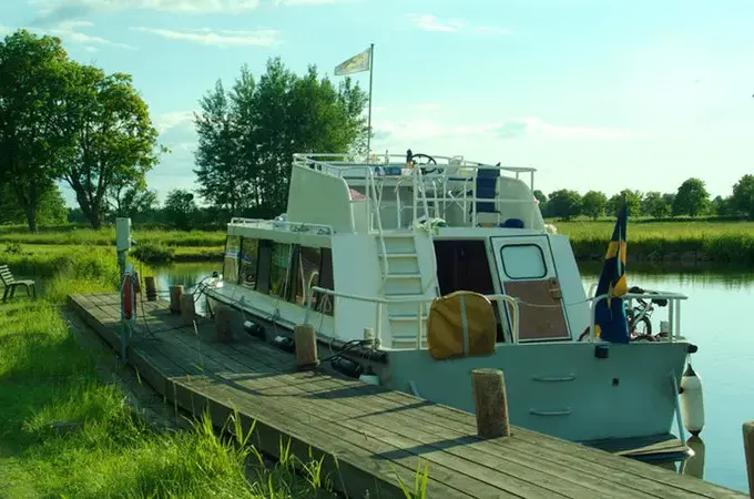 Explore Göta Canal, Sweden on this 32' Regina Von Platen Motor Yacht