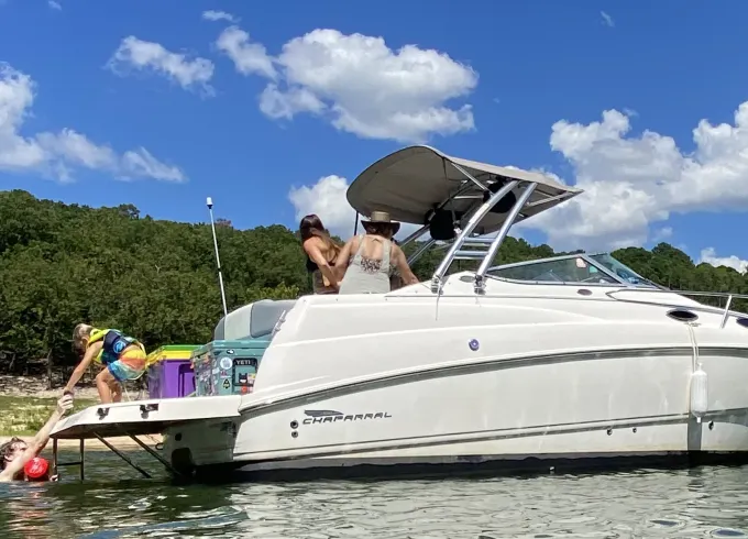 Relax and Enjoy Tenkiller Ferrry Lake  with our Chaparral Cuddy Cabin Yacht