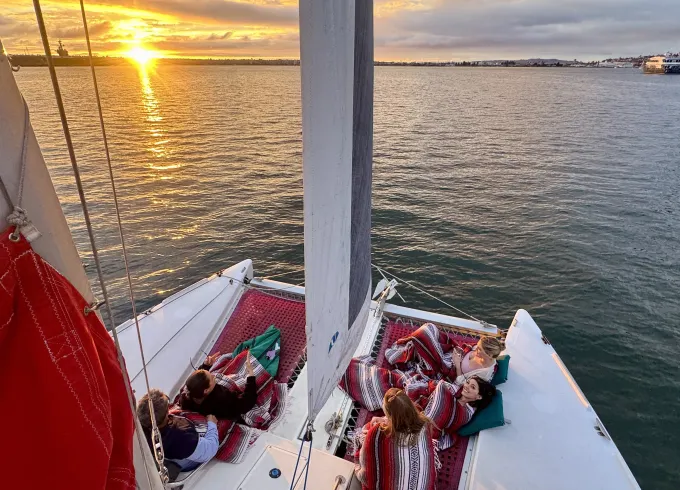 San Diego Bay 2.5 Hour Catamaran Sailing Tour - Small Group 6 or less @$99pp