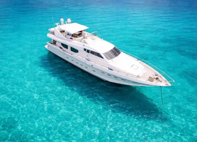 Posillipo 80ft Flybridge Yacht Charter – Luxury Cruise in Mykonos
