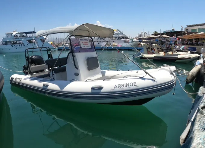 Brig Navigator 570 with 115HP Outboard – Available in Paphos (Latchi Harbour)