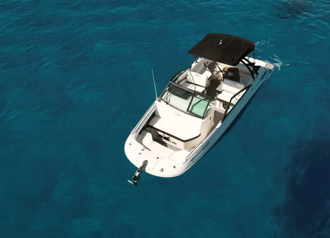 Explore Crystal Clean Blue Lagoon and Cozy Konnos Bay | Sea Ray 250 SDX Boat