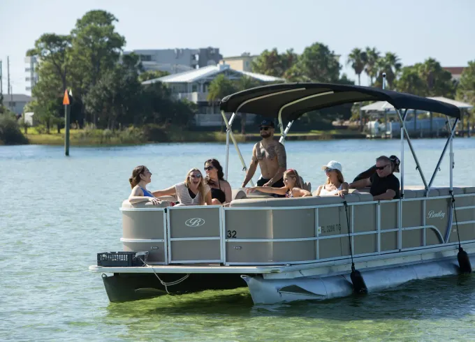 22' Sun Tracker Pontoon in Fort Walton Beach - Fuel included