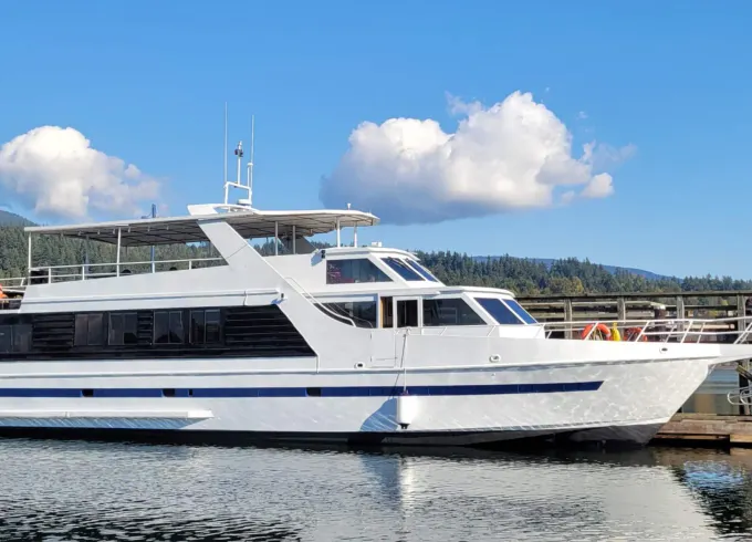 85' Luxury Yacht Charter for Parties & Events in Vancouver (max 70 guests)