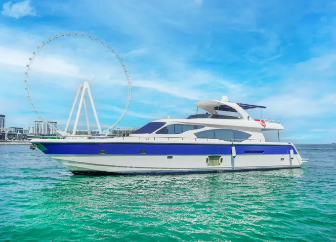 Dubai Luxury Private Yacht⚓ 90ft with Jacuzzi Up to 41 Pax