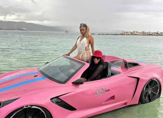 Custom Corvette Jet Car Boat for Montego Bay coastline Tour!!