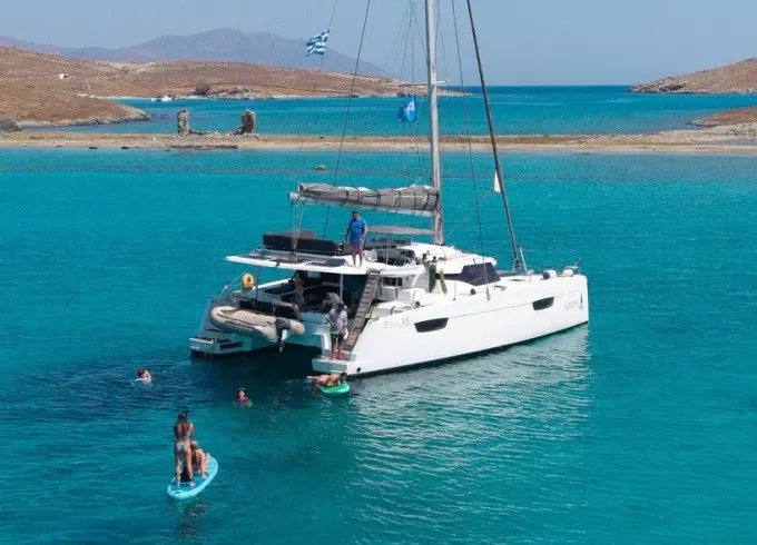 2021 Nireas Fountaine Pajot 45 Sailing Catamaran for Exploring Mykonos