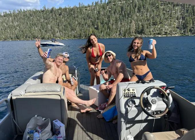 Rent a 24' Berkshire Pontoon in South Lake Tahoe