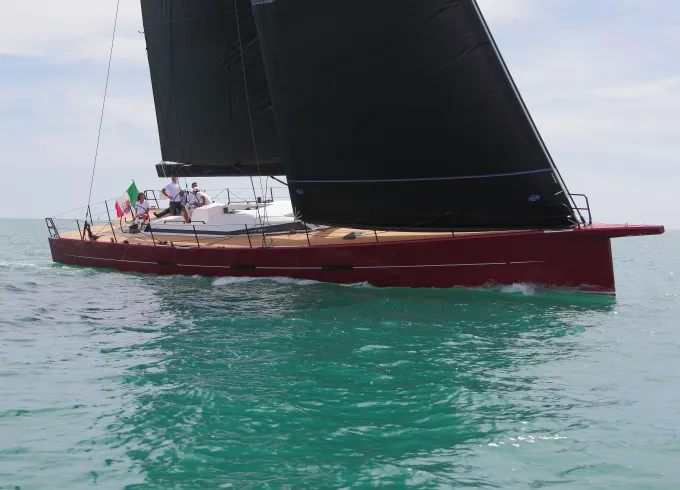 Red Carpet Vismara V71 Race-Cruising Sailing Yacht for charter in the Med