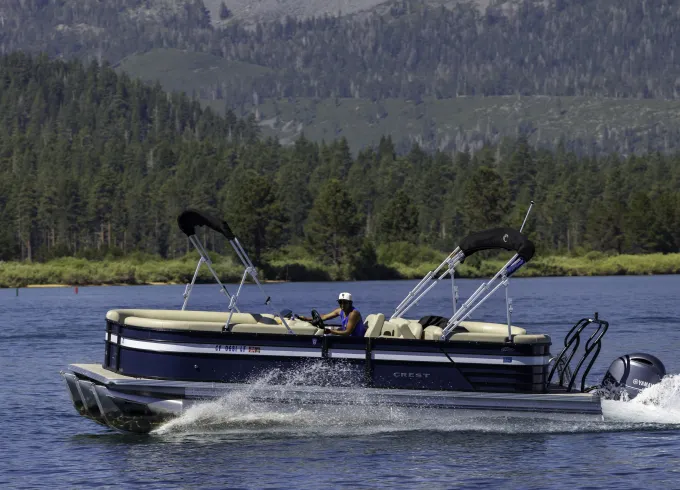24' Crest Pontoon on Lake Tahoe - 12 People