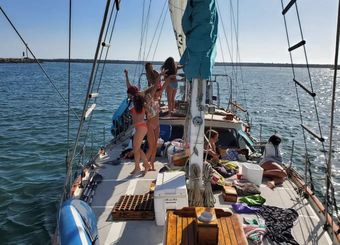 55ft Hudson sailboat in Marina del Rey. Your private group. Best Choice in L.A.