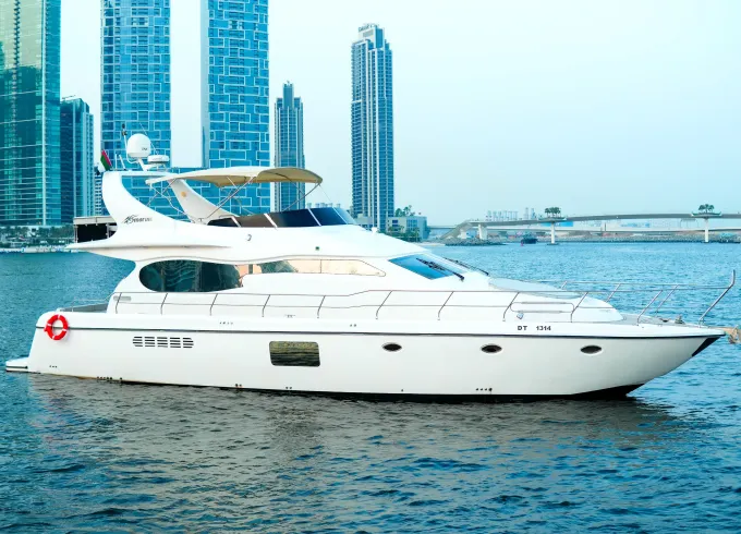 Luxury New 72ft Majesty for 28 guest in Dubai Marina Harbor