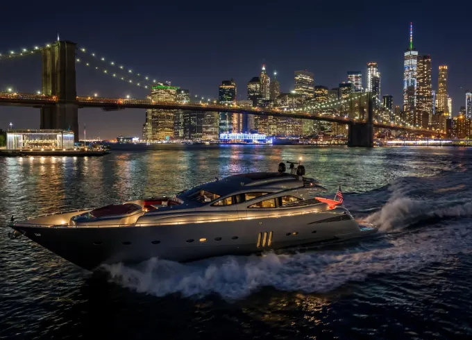 Luxury NYC Yacht Charter - 90' Pershing "Regal"
