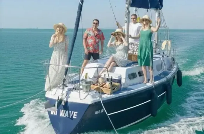 Sunset Moët Moment & Snacks Private Sailing Trip in Lisbon