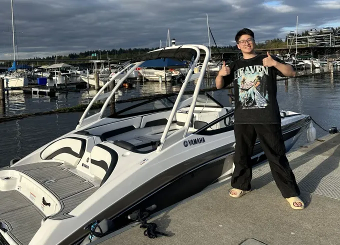 Super fun, furious, and fast brand new Yamaha boat ar195🎉