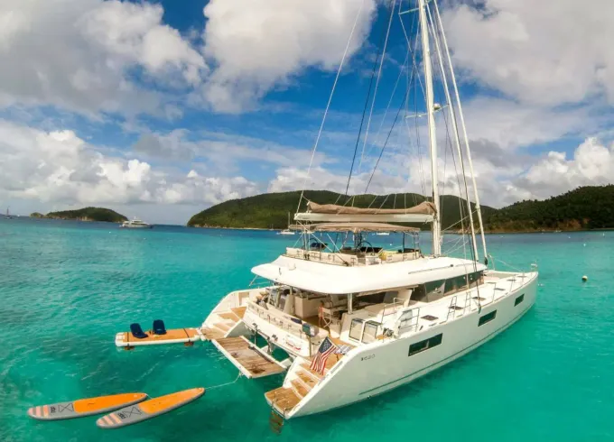 Luxury Lagoon 620 Essence Sailing Catamaran in The Bahamas