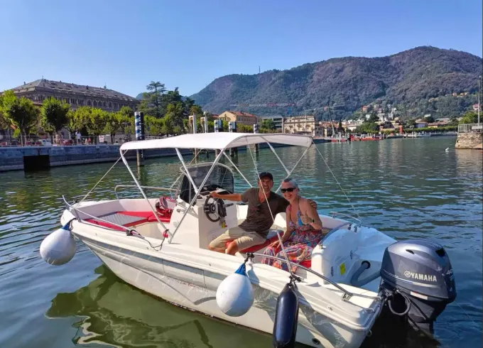 Open 17 Rent Boat for FOUR HOURS (4H) Lake Como Tour~!