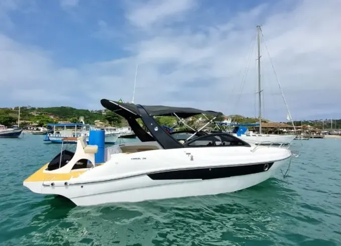 26ft "Amara" Coral Motor Yacht Rental in Búzios, Rio de Janeiro, Brazil