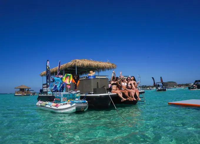 Crab Island Private Tiki Boat from Destin FL! up to 18 passengers