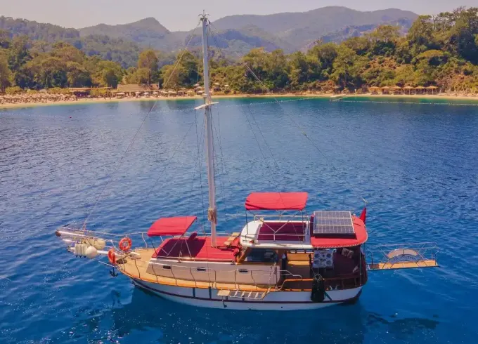 Discover Göcek’s Stunning Coastline with a Private Crewed 56ft Sailing Gulet